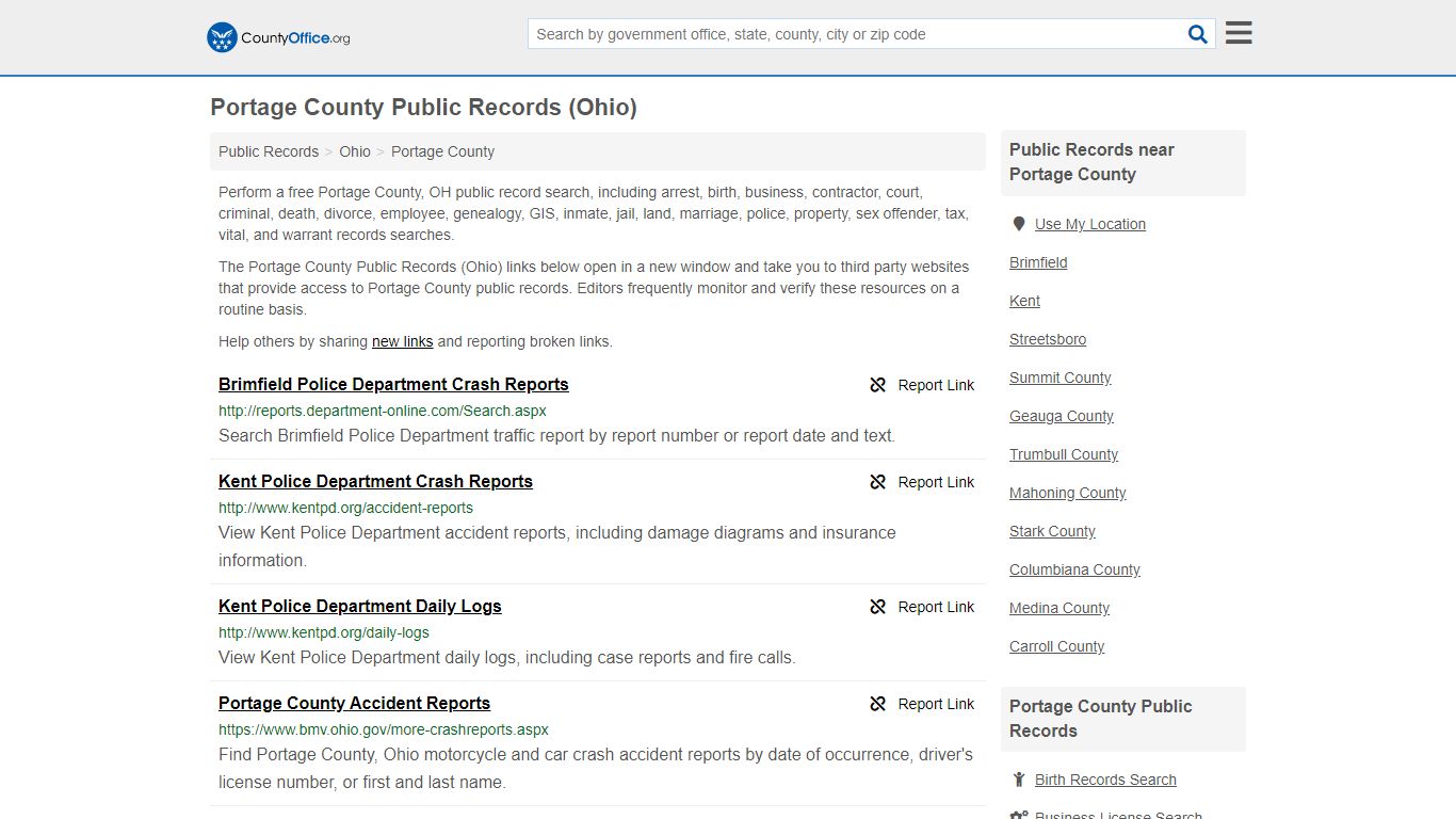 Public Records - Portage County, OH (Business, Criminal ...